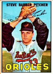 1967 Topps Baseball Cards      082      Steve Barber